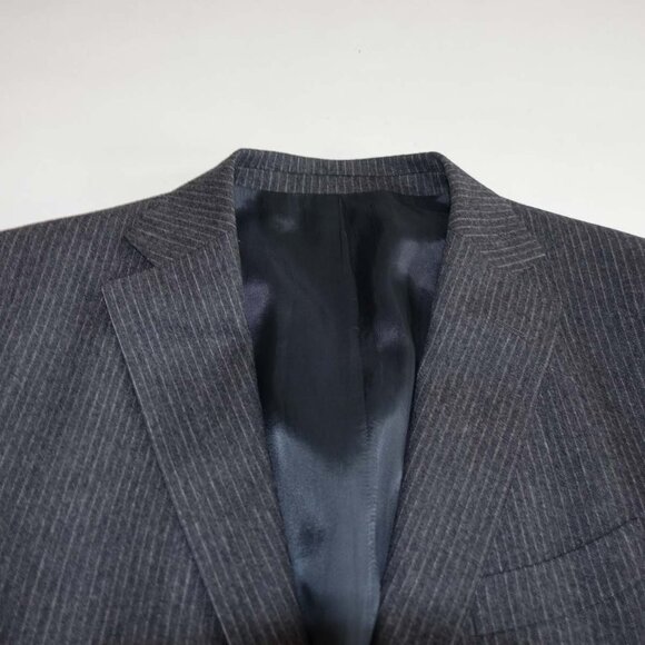 Massimo Dutti Men's 2 Button Suit Size 44 Regular 38 x 33 Charcoal Gray Wool 44R - Picture 10 of 16